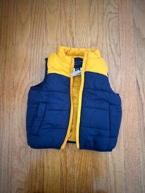 Janie & Jack toddler boys puffer vest 6-12 months